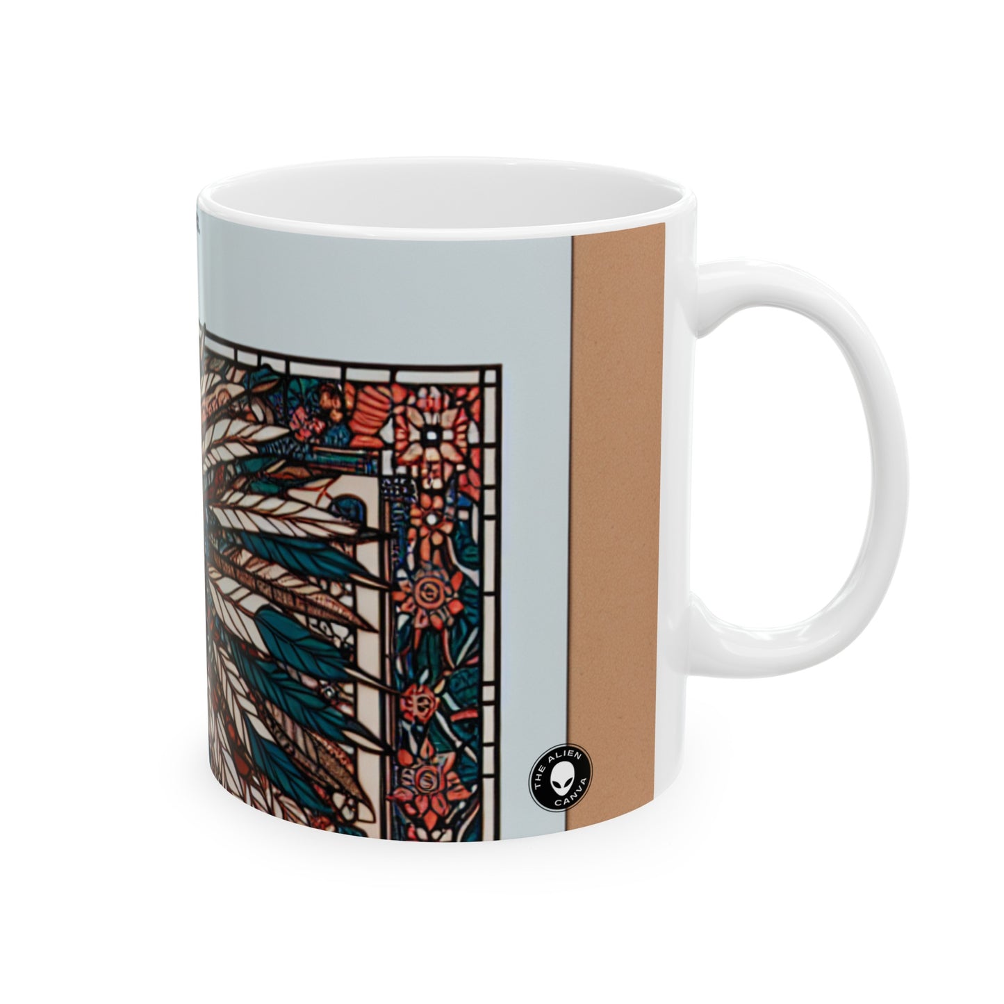 "La résilience dévoilée : une célébration postcoloniale" - La tasse en céramique Alien 11oz Art postcolonial