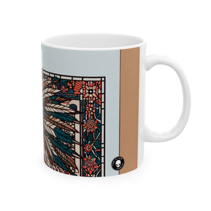 "Resilience Unveiled: A Postcolonial Celebration" - The Alien Ceramic Mug 11oz Postcolonial Art