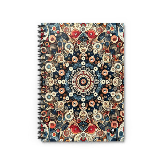 "Nature's Harmony: Floral Mandala Art" - L'art du motif du carnet à spirale Alien (ligne lignée)