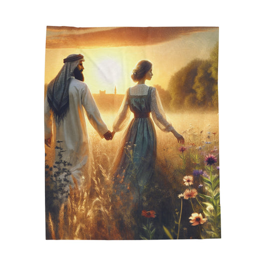 "Sweet Summer Sunset" - The Alien Velveteen Plush Blanket Romanticism Style