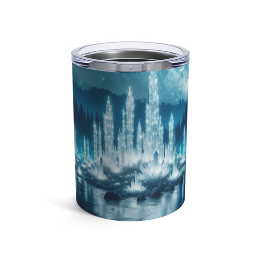 "Crystal Grove: Starlit Reflections" - The Alien Tumbler 10oz