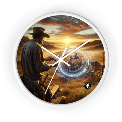 "Eternal Expressions: Portraits of Raw Emotion" - The Alien Wall Clock Photorealism