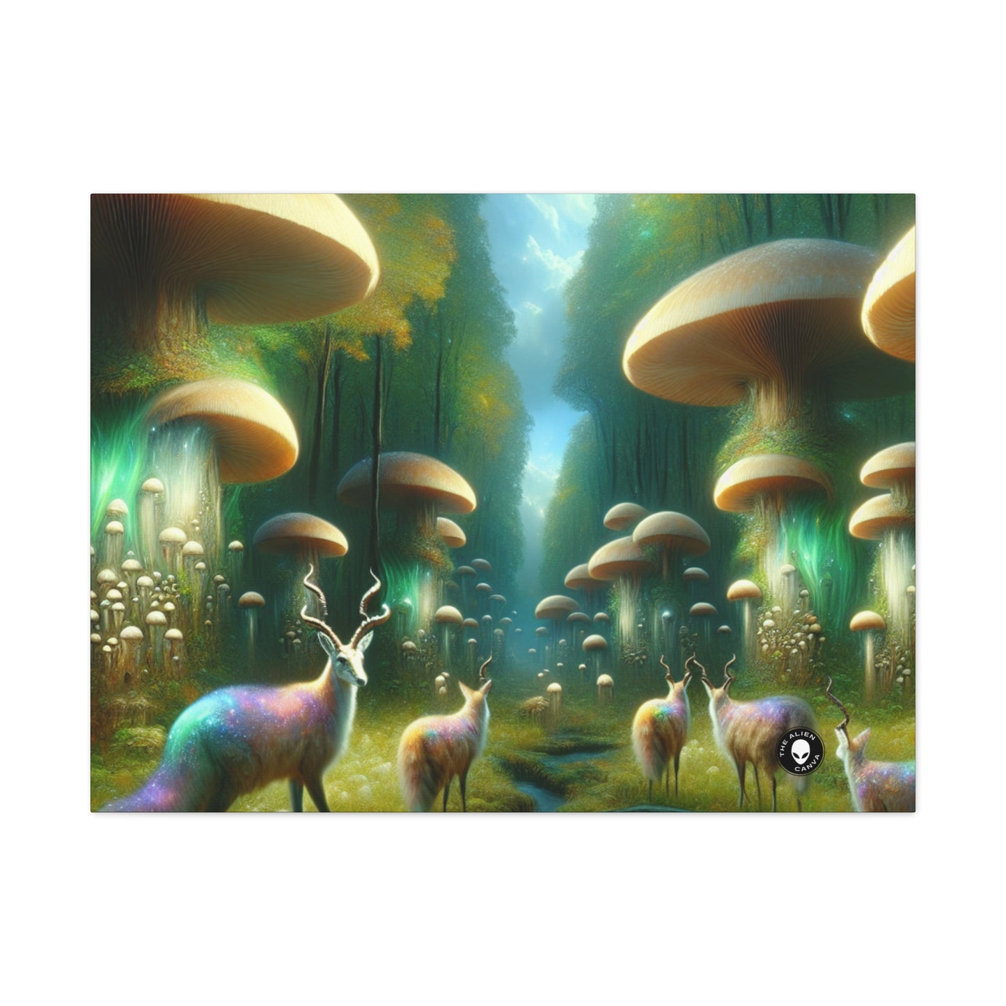 « Mystical Mushroom Grove » - La Toile Alien