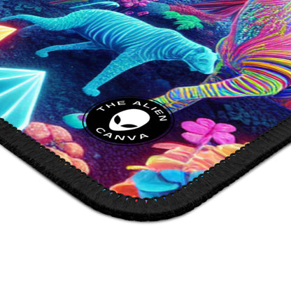 « Glowing Enchantment : Neon Forest » - Le tapis de souris de jeu Alien