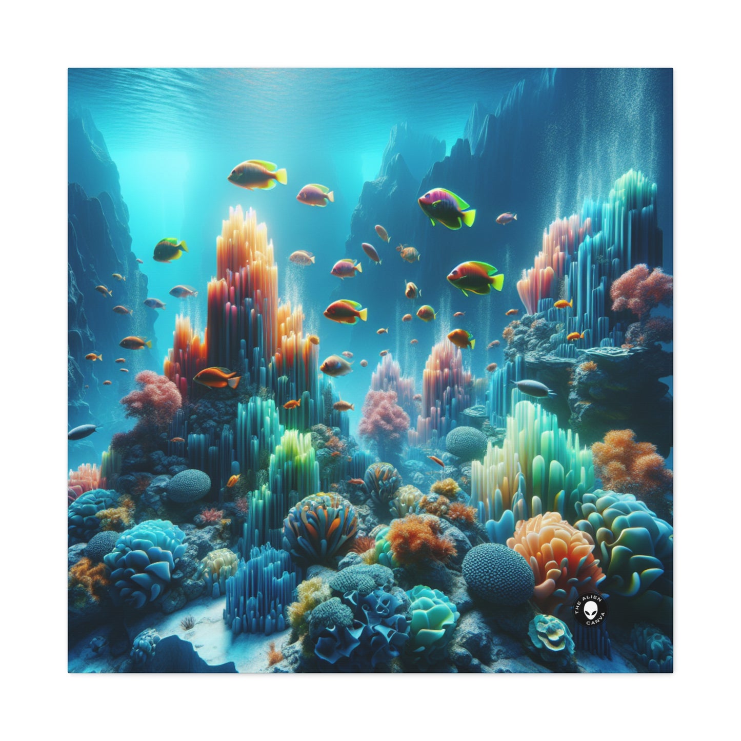 « Neon Reef : une symphonie sous-marine surréaliste » – The Alien Canva