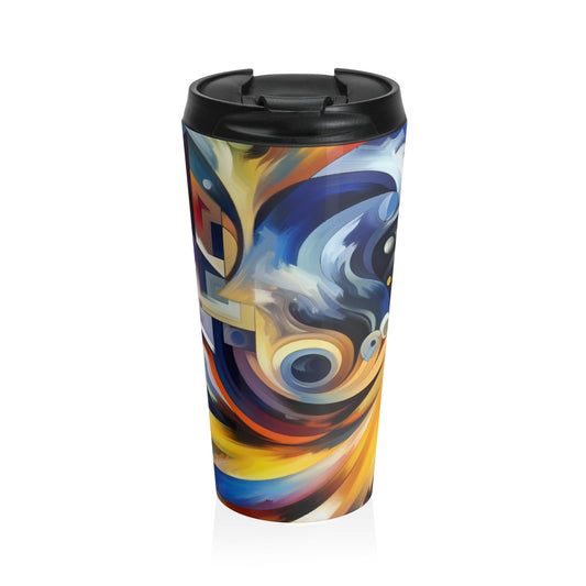 "Primal Energy in Wild Nature" - The Alien Stainless Steel Travel Mug Primitivism Style