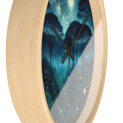 "Moonlit Enchantment" - The Alien Wall Clock