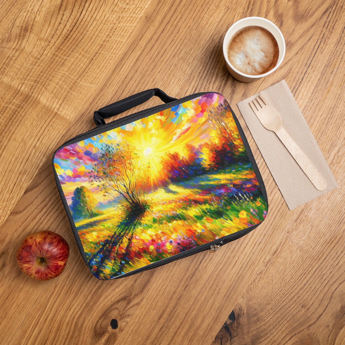 "Vibrant Springtime Sky" - The Alien Lunch Bag Fauvism Style