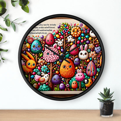 "Jellybean Forest Fantasy" - The Alien Wall Clock