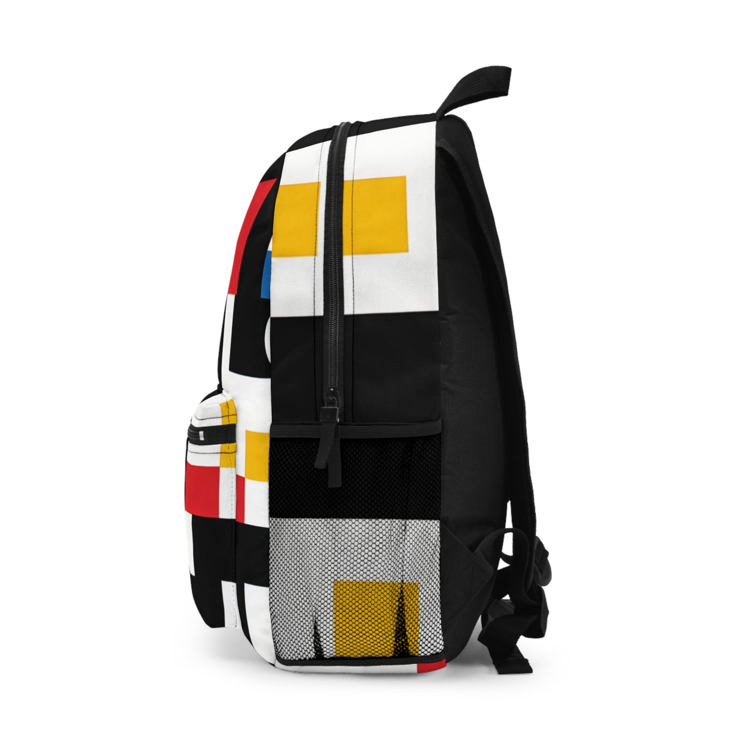 "Suprematic Harmony: Exploring Geometric Composition with Bold Colors" - The Alien Backpack Suprematism