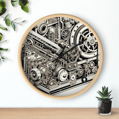 "Urban Precision: Modern City at Sunset" - The Alien Wall Clock Precisionism