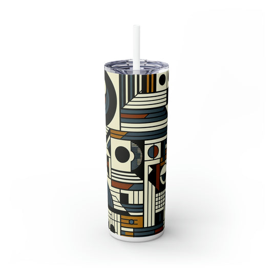 "Urban Elegance: A Concrete Art Exploration" - The Alien Maars® Skinny Tumbler with Straw 20oz Concrete Art