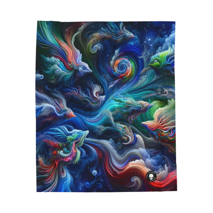 "Psychedelic Underwater Wonderland" - The Alien Velveteen Plush Blanket