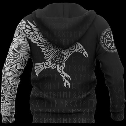 Printed hooded sweater