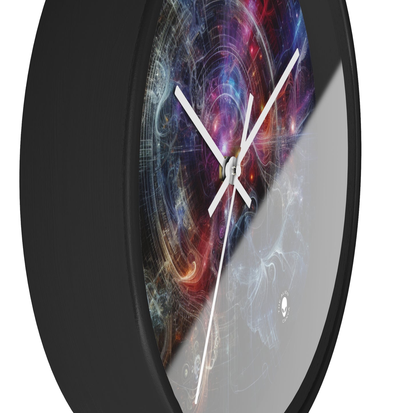 "Nature's Neon Metropolis: A Surreal Fusion of Technology and Greenery" - The Alien Wall Clock Digital Art