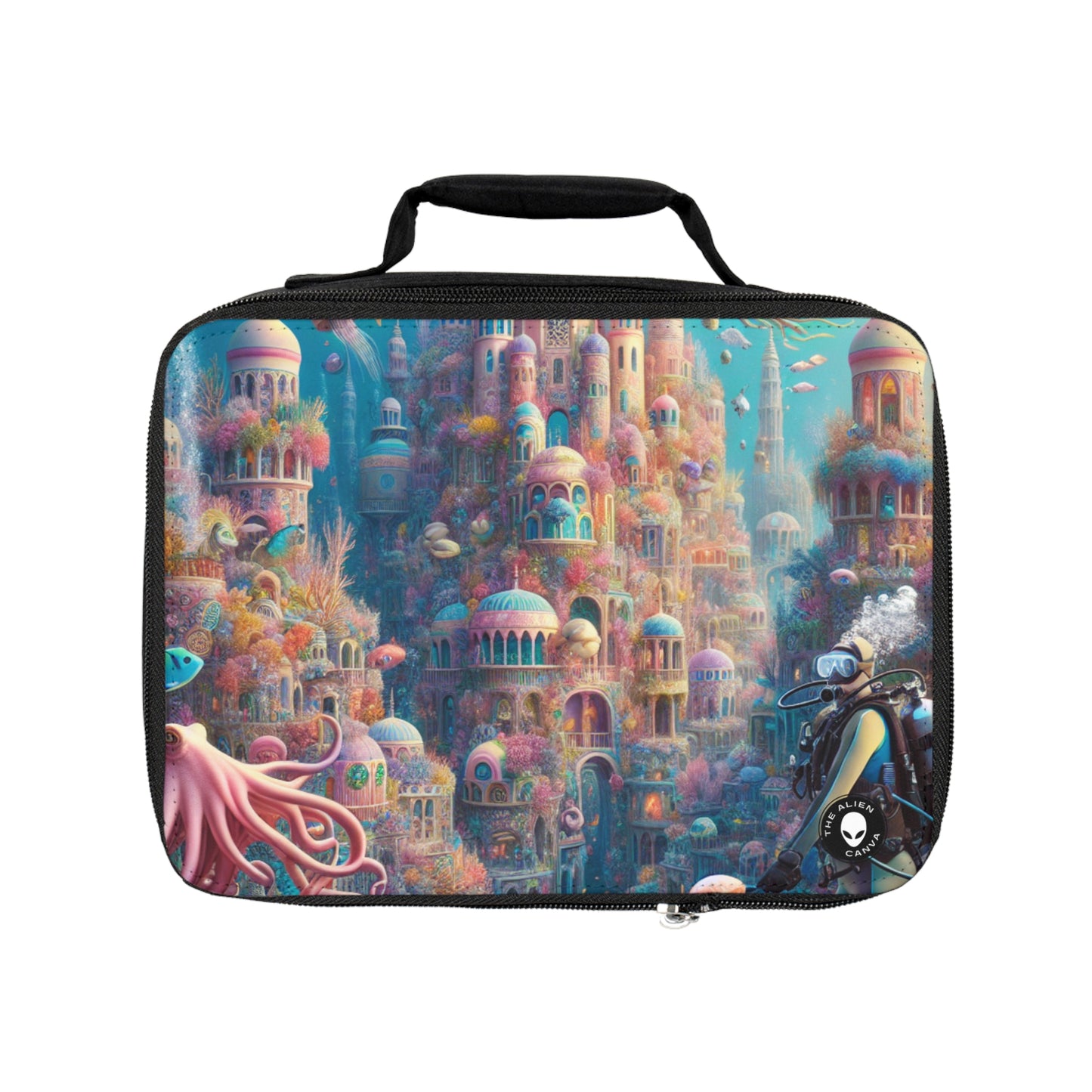 "Treasure of the Deep: A Fantastical Underwater City"- The Alien Lunch Bag