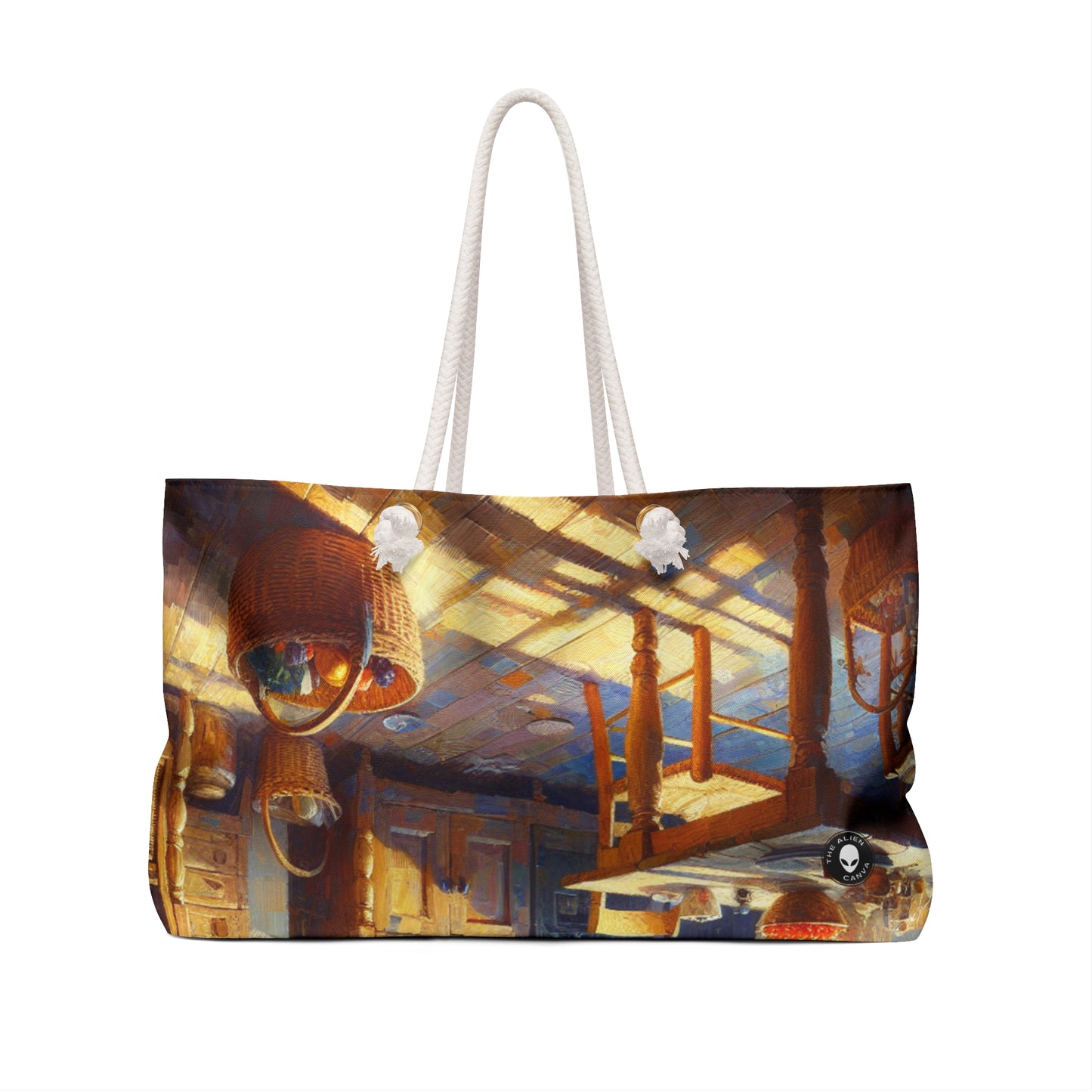 "Sunny Serenity: Ramo de girasoles hiperrealista" - The Alien Weekender Bag Realismo