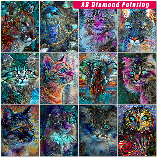 Home Simple Animal Tiger Diamond Painting Cross Stitch