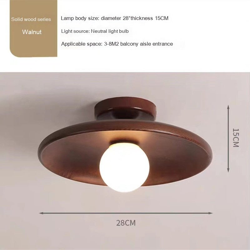 Japanese-style Solid Wood Aisle Light Ceiling Lamp Modern Minimalist