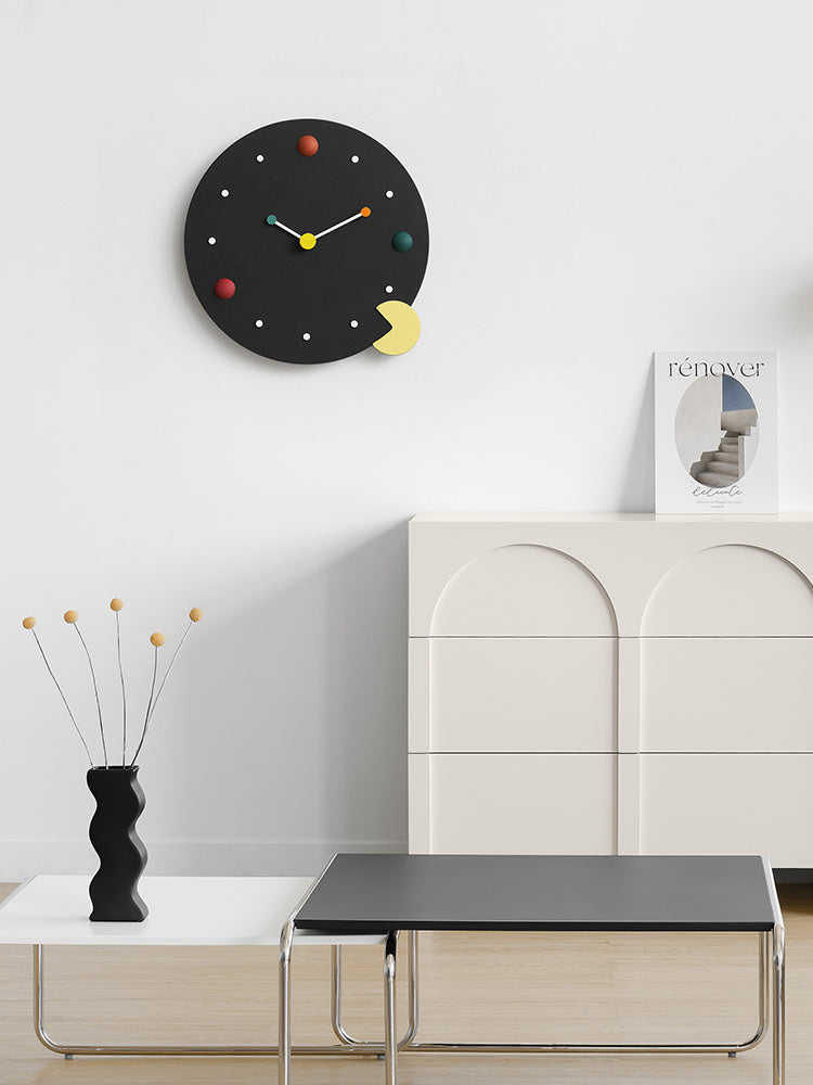 Reloj de pared doméstico simple de moda creativa sin perforaciones