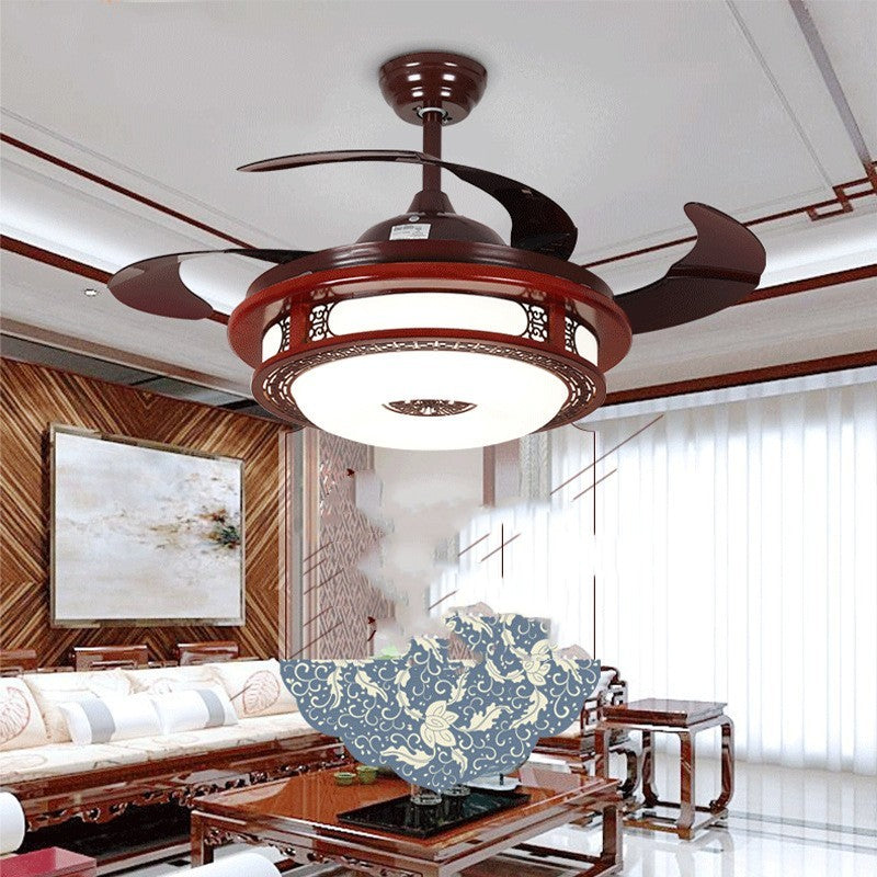 New Chinese Invisible Fan Lamp Living Room