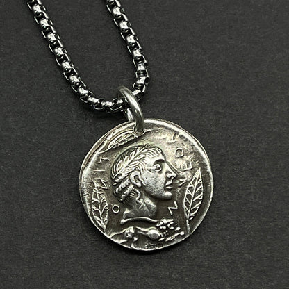 Non Fading Sterling Silver Coin Necklace