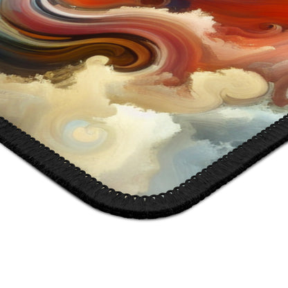 "Chaotic Balance: A Universe of Color" - The Alien Gaming Mouse Pad Estilo de arte abstracto