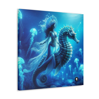 "Magia de sirena: viaje con el caballito de mar gigante" - The Alien Canva