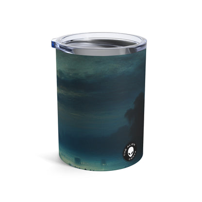 "Misty Twilight : Un voyage tonaliste dans une sérénité silencieuse" - The Alien Tumbler 10oz Tonalism