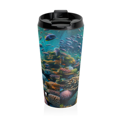 "Beneath the Surface: An Underwater Wonderland" - The Alien Stainless Steel Travel Mug