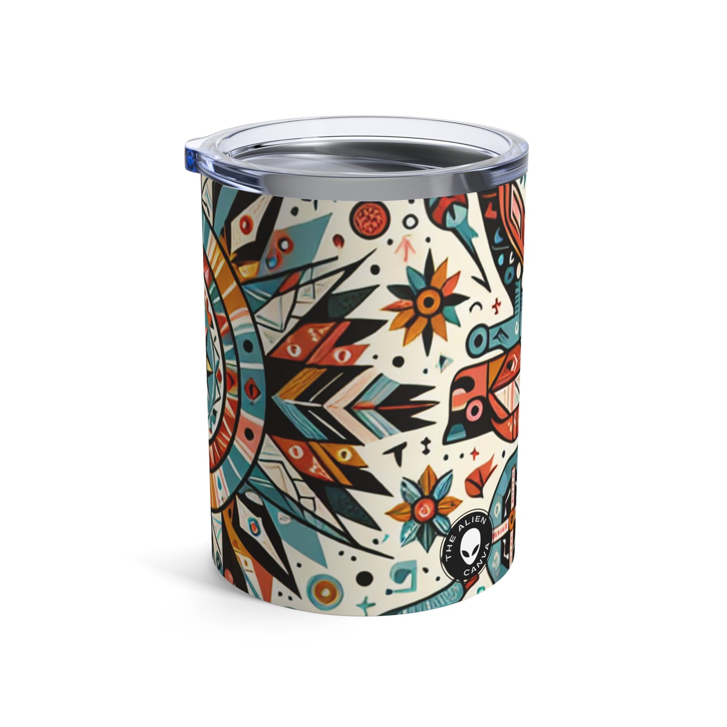 « La sagesse de la nature : un hommage autochtone » - The Alien Tumbler 10oz Art autochtone