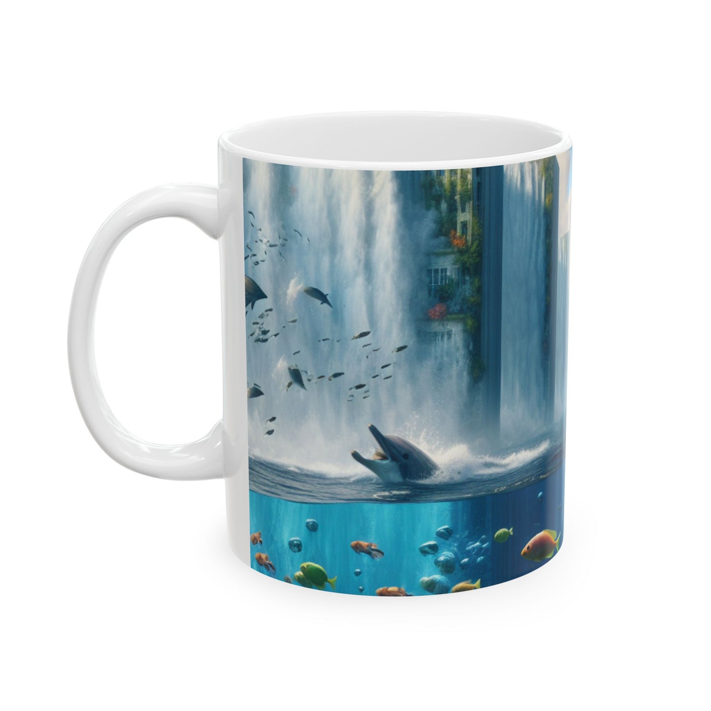 "City of Atlantis: Imagination Unleashed" - The Alien Ceramic Mug 11oz