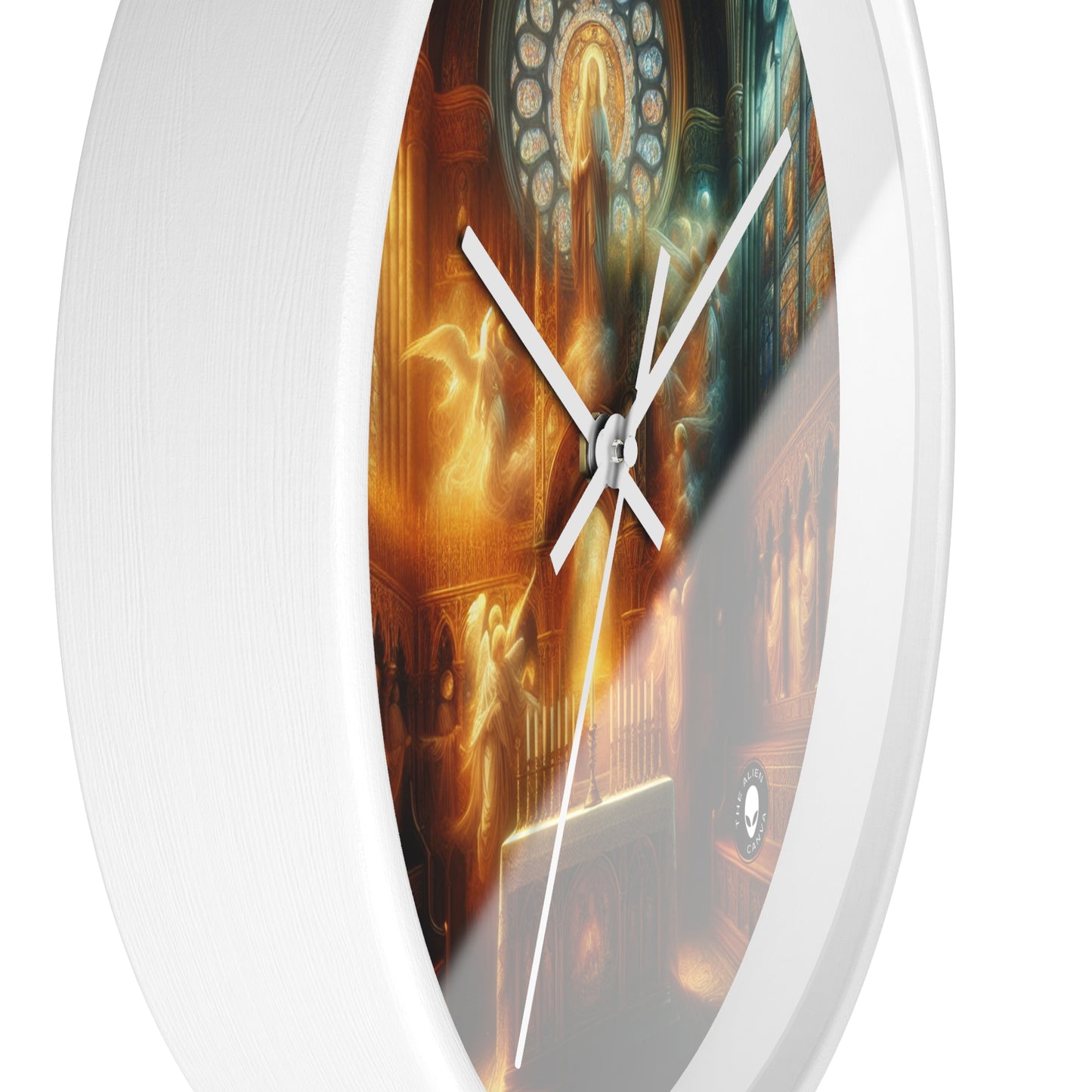 "Armonía de la Fe: Unidad Divina" - El Reloj de Pared Alien Arte Religioso