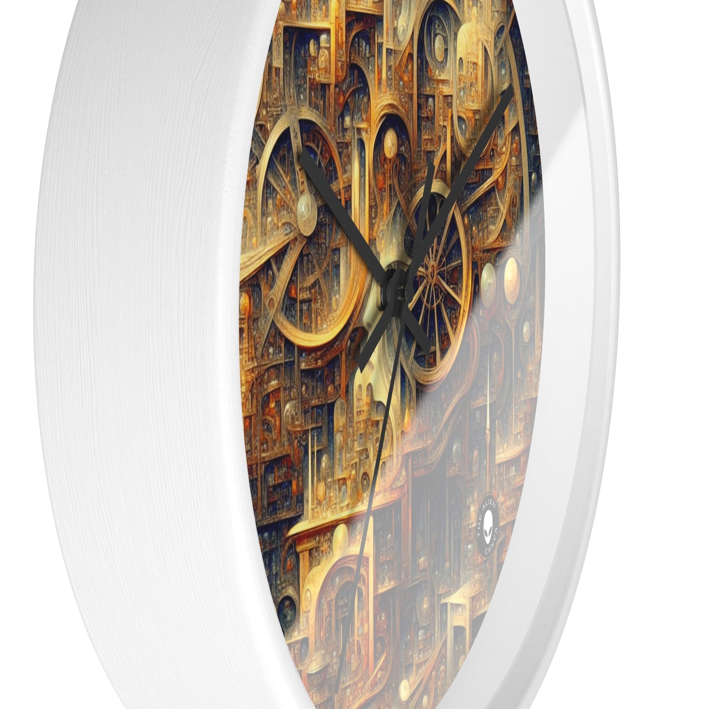 "Unity in Vibrant Harmony: An Abstract Metaphysical Exploration" - The Alien Wall Clock Metaphysical Art