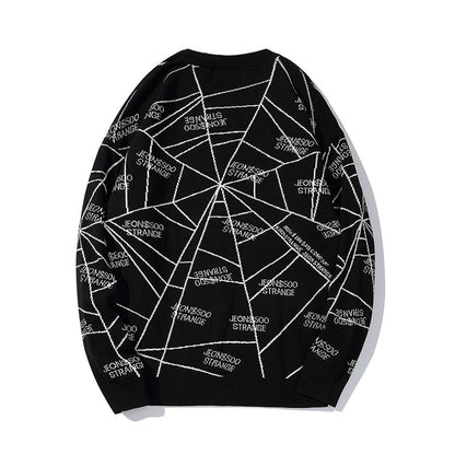 Letter irregular printed sweater