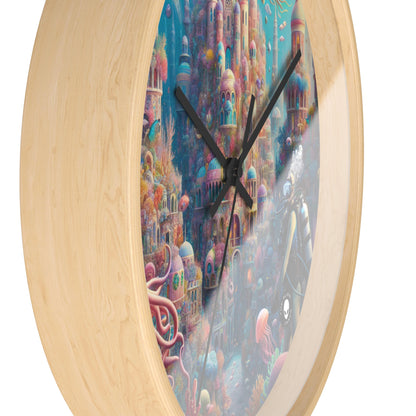 "Treasure of the Deep: A Fantastical Underwater City" - The Alien Wall Clock