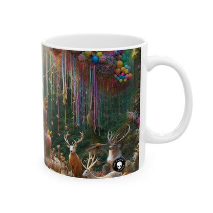 "Forest Fiesta" - The Alien Ceramic Mug 11oz