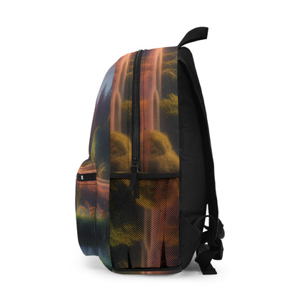 "Urban Symmetry: A Hyperrealistic Exploration of City Life" - The Alien Backpack Hyperrealism