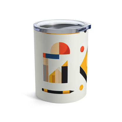 "Geometría tranquila: arte paisajístico minimalista" - The Alien Tumbler 10oz Minimalist Art