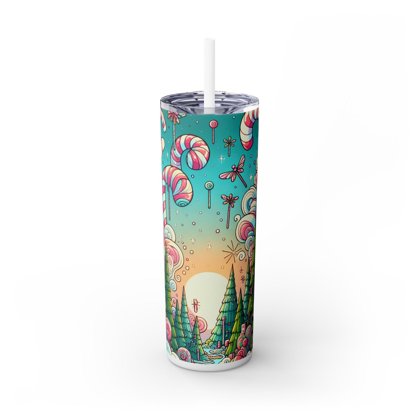 "Sugar Wonderland" - The Alien Maars® Skinny Tumbler avec paille 20oz