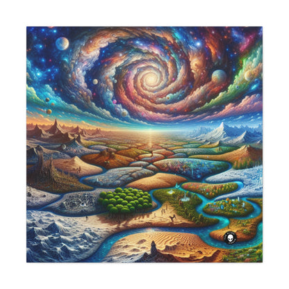 "Galactic Mosaic: A Surreal Landscape" - The Alien Canva