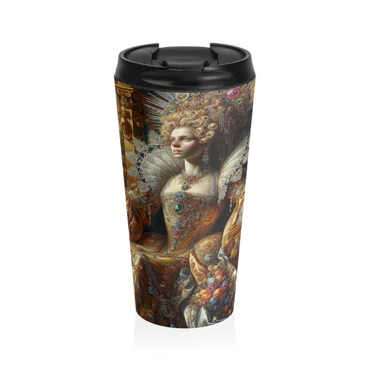 "La Splendeur d'une Reine de la Renaissance" - The Alien Mug de Voyage en Acier Inoxydable Rococo