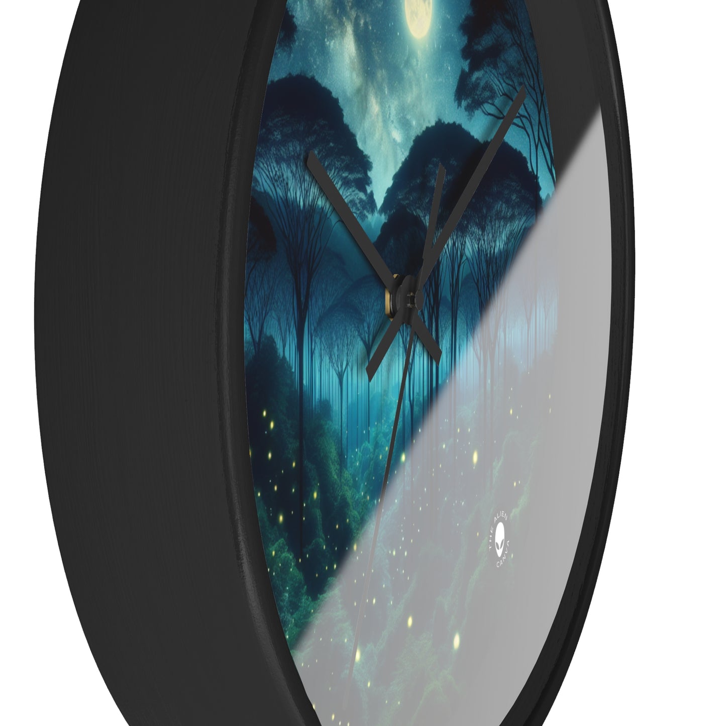 "Moonlit Enchantment" - The Alien Wall Clock