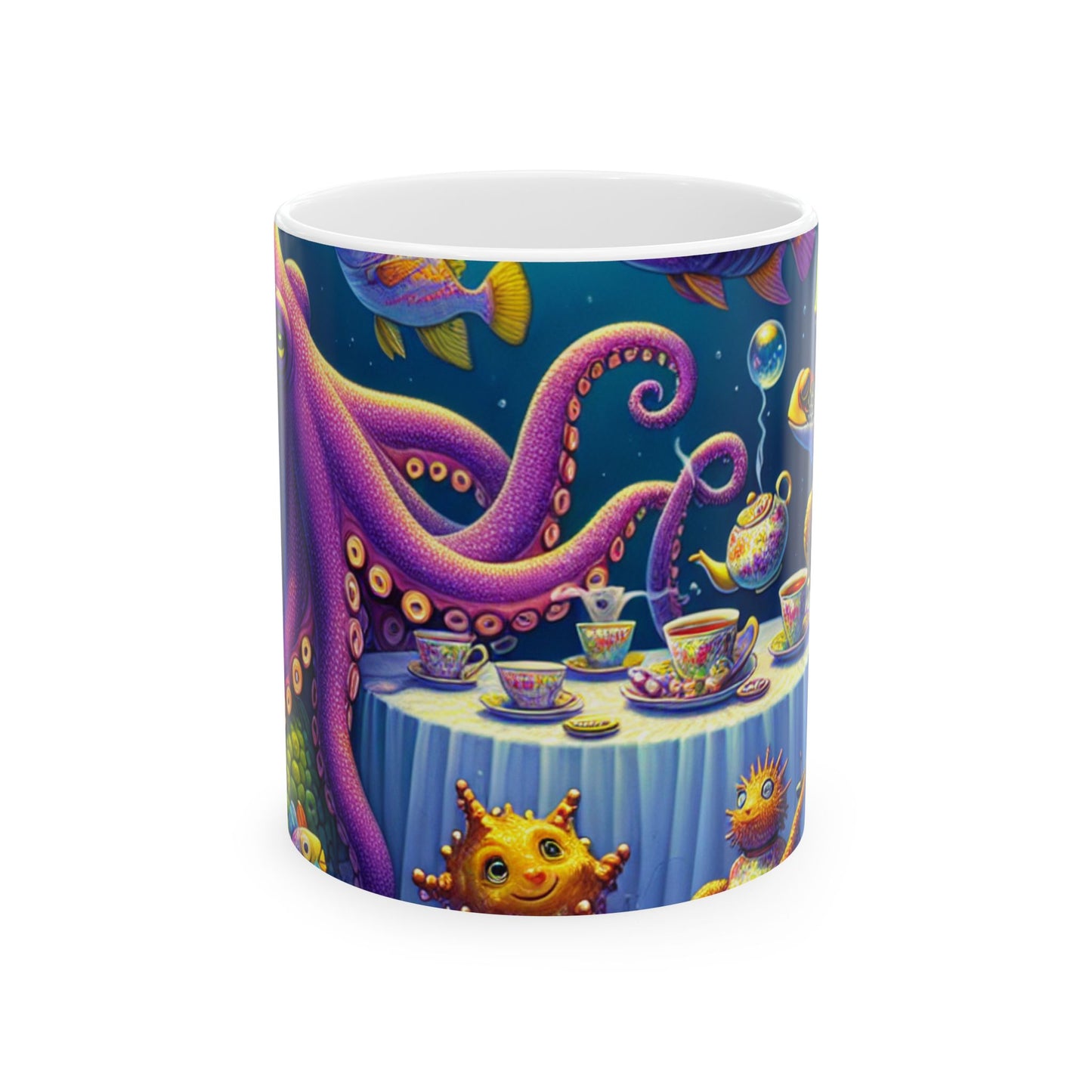 « L'heure du thé sous la mer » - La tasse en céramique Alien 11oz