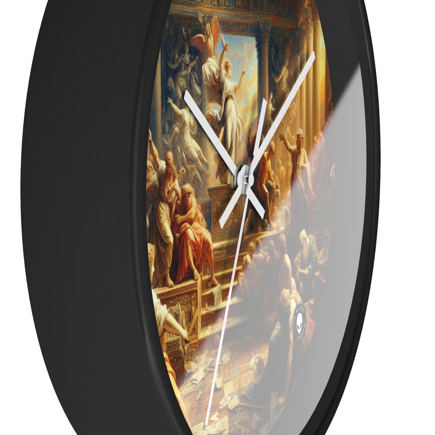 "Modern Renaissance: Leaders of Today" - The Alien Wall Clock Neoclassicism