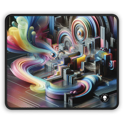 "Neon Nights: A Futuristic Urban Dream" - The Alien Gaming Mouse Pad Digital Art