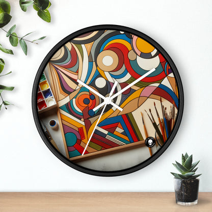 "Nightlife Chaos: A Dynamic Abstract Tribute to the City's Vibrant Energy" - The Alien Wall Clock Abstract Art