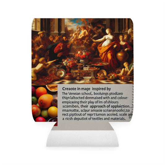 Venetian Reverie: A Contemporary Homage to the Vibrant Elegance of the Venetian School - The Alien Can Cooler Sleeve Venetian School