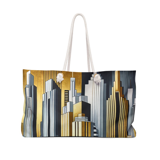 "Artistic Deco Dreamscape" - Le Sac Weekender Alien Art Déco