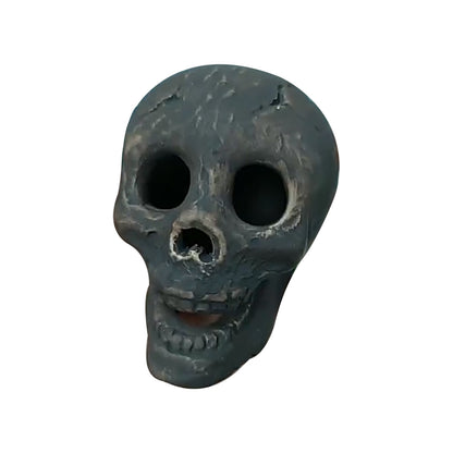 Simulación de calavera para Halloween, decoración aterradora, decoración del hogar, fogata de madera, chimenea, atmósfera de terror ardiente, accesorios de decoración